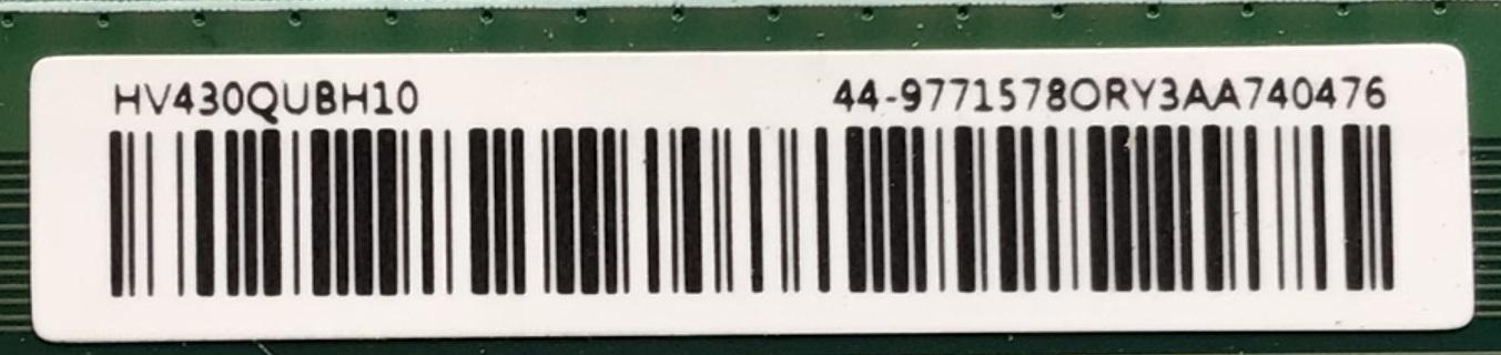 KIT DE TARJETAS PARA TV WESTINGHOUSE / MAIN MS16010-ZC01-01 / 20201030 / FUENTE TV5006-ZC02-02 / 20201105 / T-CON 44-9771578O / 47-6021329 / HV430QUBH10 / PANEL HV430QUB-H10 / MODELO WR43UX4019 - Imagen 3